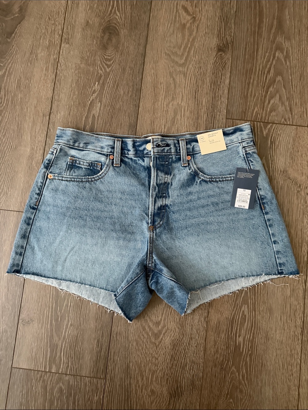 Universal Thread Women's Light Blue High-Rise Denim Cutoff Shorts